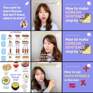 belajar bahasa dari instagram learnkoreanwithgillian