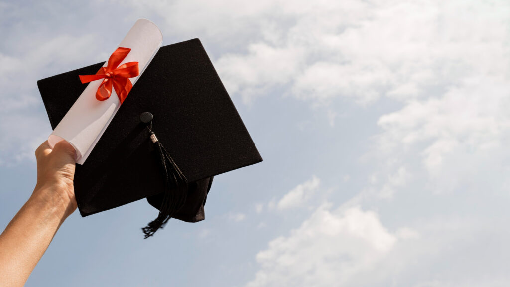 certificate-with-ribbon-bow-graduation-hat