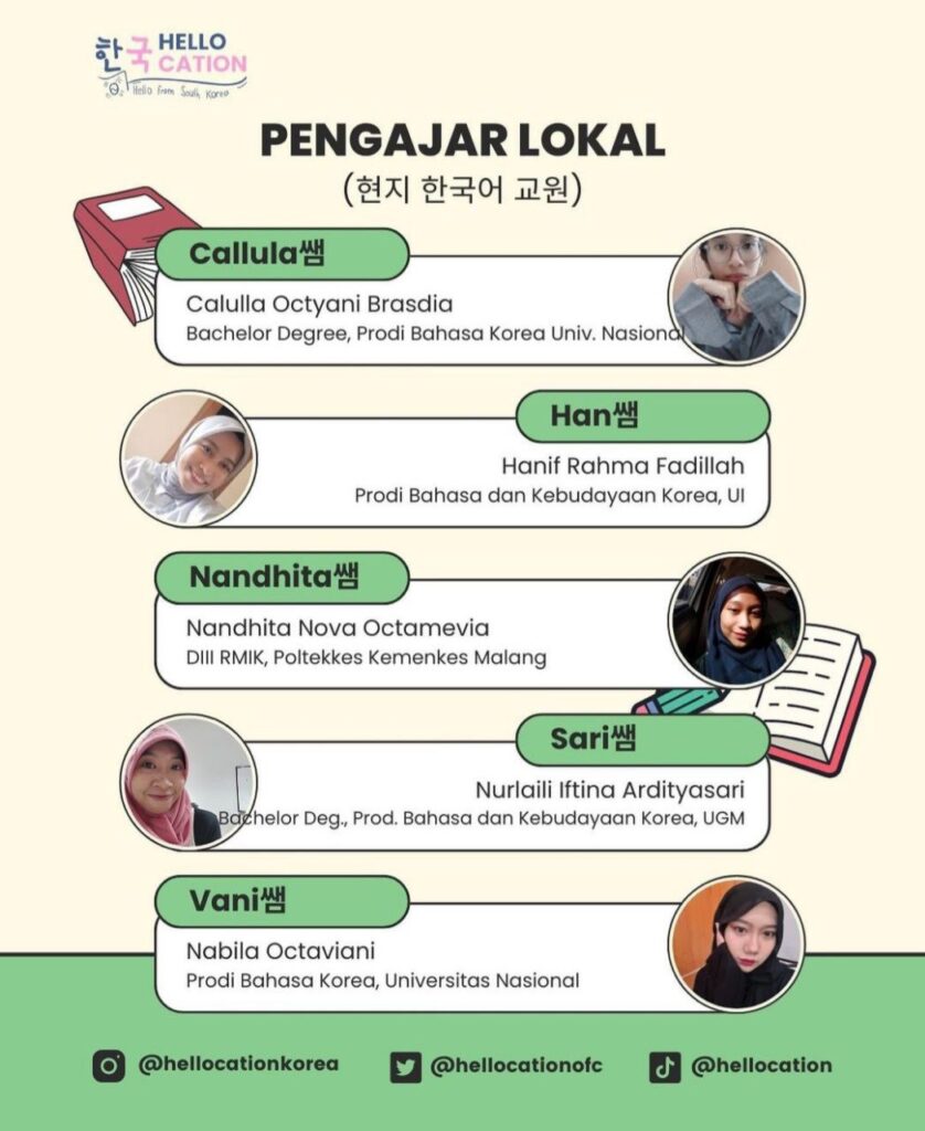 Pengajar KLC - Korean Language Course