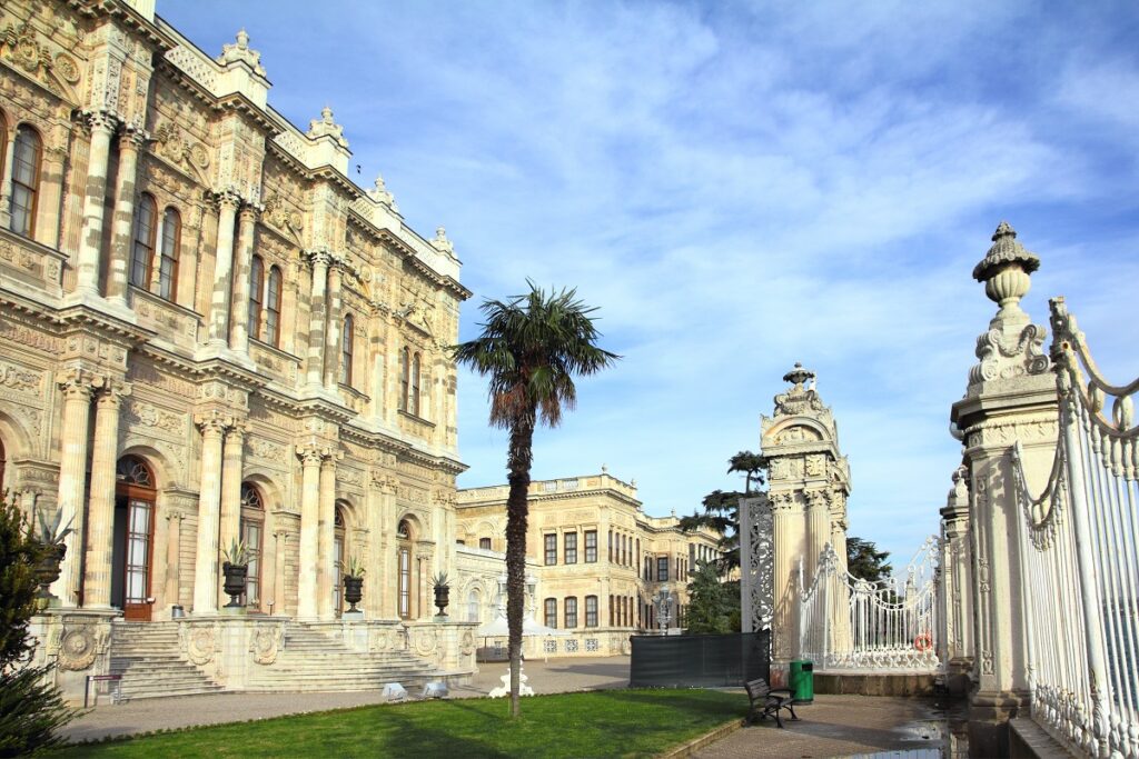 dolmabahce palace at winter - istanbul
