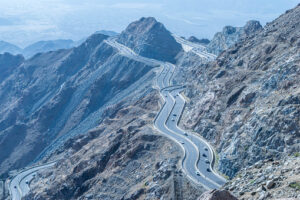 Al Hada Mountain in Taif City, Saudi Arabia with Beautiful View of Mountains