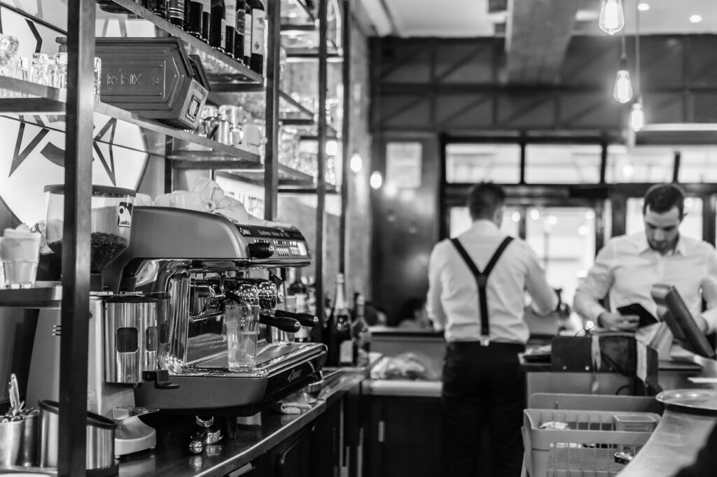 Ilustrasi waitress dan barista sebagai rekomendasi kerja part time
