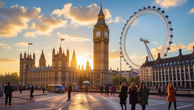 Suasana kota London, Inggris 
